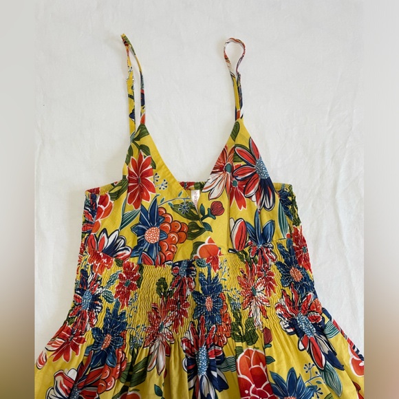 Short Flower Print Lined Dress - Picture 2 of 5